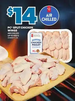 Loblaws PC SPLIT CHICKEN WINGS, UP TO offer