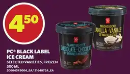 Loblaws PC BLACK LABEL ICE CREAM offer