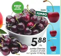 Sobeys Jumbo Cherries offer