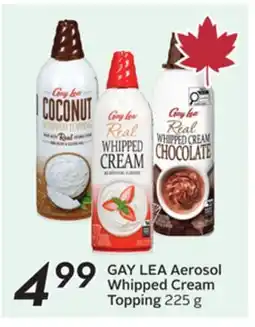Sobeys GAY LEA Aerosol Whipped Cream Topping offer