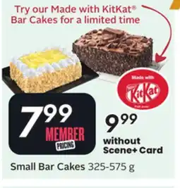Sobeys Small Bar Cakes offer