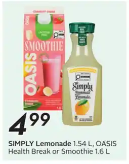 Sobeys SIMPLY Lemonade offer