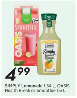 Sobeys SIMPLY Lemonade offer