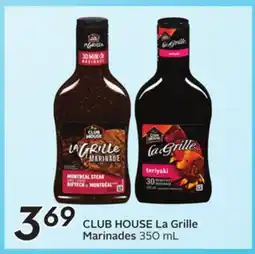 Sobeys CLUB HOUSE La Grille Marinades offer