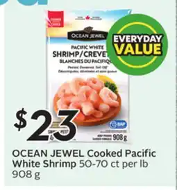 Sobeys OCEAN JEWEL Cooked Pacific White Shrimp offer