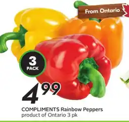 Sobeys COMPLIMENTS Rainbow Peppers offer