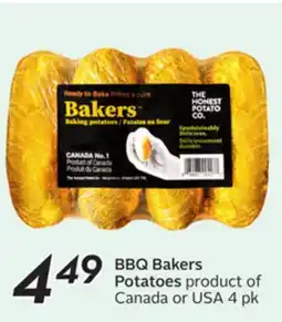 Sobeys BBQ Bakers Potatoes offer