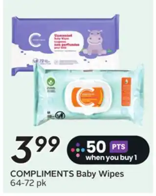 Sobeys COMPLIMENTS Baby Wipes offer