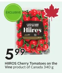 Sobeys HIIROS Cherry Tomatoes on the Vine offer