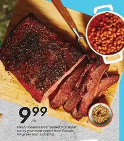 Sobeys Fresh Boneless Beef Brisket Pot Roast offer