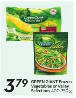 Sobeys Frozen Vegetables or Valley Selections offer