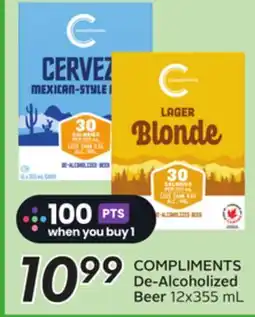 Sobeys COMPLIMENTS De-Alcoholized Beer offer