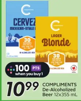 Sobeys COMPLIMENTS De-Alcoholized Beer offer