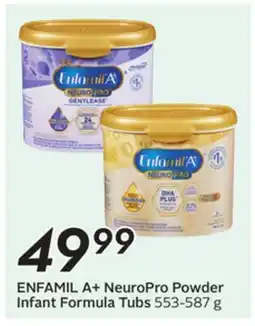 Sobeys A+ NeuroPro Powder Infant Formula Tubs offer