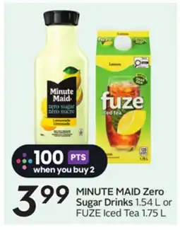 Sobeys MINUTE MAID Zero Sugar Drinks offer