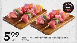 Sobeys Fresh Pork Tenderloin Kabobs with Vegetables offer