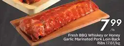 Sobeys Fresh BBQ Whiskey or Honey Garlic Marinated Pork Loin Back Ribs offer