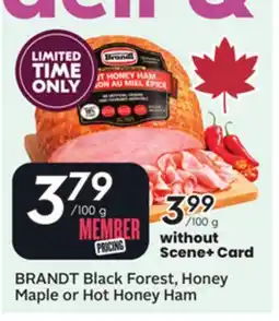 Sobeys Black Forest, Honey Maple or Hot Honey Ham offer