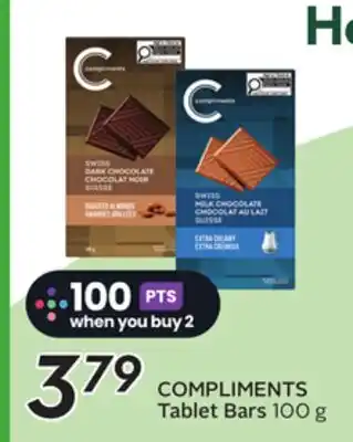 Sobeys COMPLIMENTS Tablet Bars offer