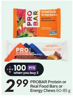 Sobeys Protein or Real Food Bars or Energy Chews offer