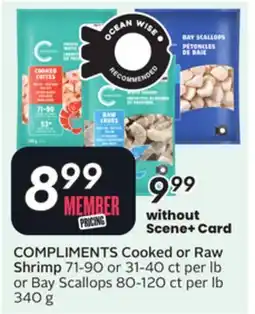 Sobeys COMPLIMENTS Cooked or Raw Shrimp offer