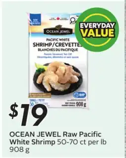 Sobeys OCEAN JEWEL Raw Pacific White Shrimp offer