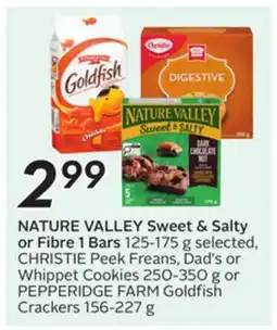 Sobeys NATURE VALLEY Sweet & salty or Fibre 1 Bars offer