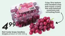 Sobeys Red Candy Snaps Seedless Grapes offer