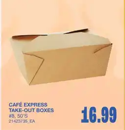 Wholesale Club TAKE-OUT BOXES, #8, 50'S offer