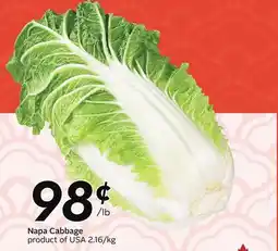Sobeys Napa Cabbage offer