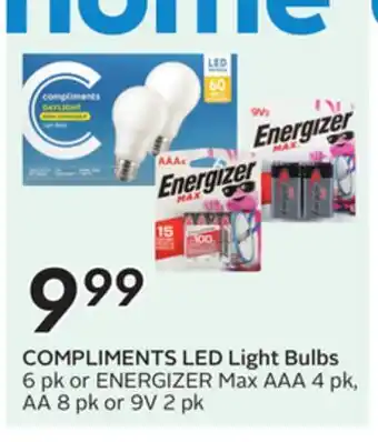 Sobeys COMPLIMENTS LED Light Bulbs offer