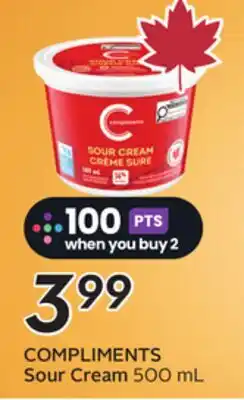 Sobeys COMPLIMENTS Sour Cream offer