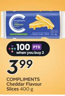 Sobeys COMPLIMENTS Cheddar Flavour Slices offer
