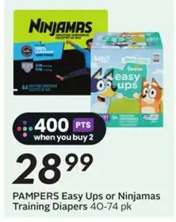 Sobeys PAMPERS Easy Ups or Ninjamas Training Diapers offer