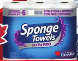 Sobeys SPONGETOWELS Paper Towels Ultra 3=6 rolls or UltraPRO 3-6 rolls offer
