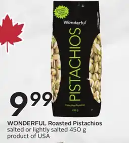 Sobeys WONDERFUL Roasted Pistachios offer
