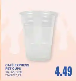 Wholesale Club PET CUPS, 50'S offer