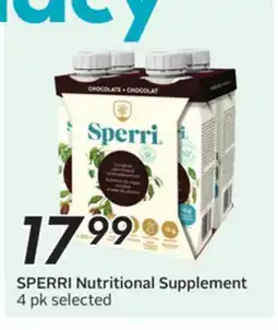 Sobeys Nutritional Supplement offer