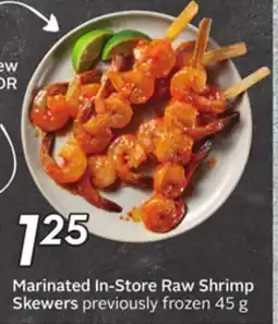 Sobeys Marinated In-Store Raw Shrimp Skewers offer