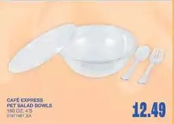 Wholesale Club PET SALAD BOWLS 160 OZ, 4'S offer