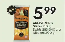 Sobeys ARMSTRONG Sticks 210 g, Swirls 283-340 g or Nibblers 200 g offer