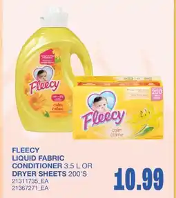Wholesale Club LIQUID FABRIC CONDITIONER, 3.5 L OR DRYER SHEETS, 200'S offer