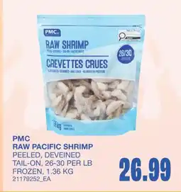 Wholesale Club RAW PACIFIC SHRIMP offer
