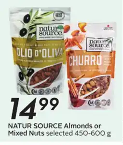 Sobeys NATUR SOURCE Almonds or Mixed Nuts offer