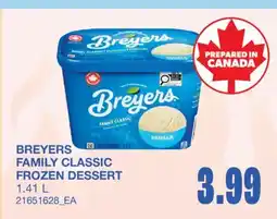 Wholesale Club FAMILY CLASSIC FROZEN DESSERT offer