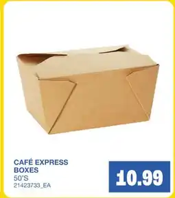 Wholesale Club CAFÉ EXPRESS BOXES, 50'S offer