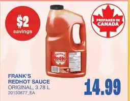 Wholesale Club REDHOT SAUCE offer