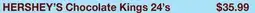 Wholesale Club HERSHEY'S CHOCOLATE KINGS, 24'S offer