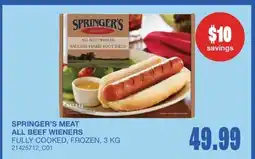 Wholesale Club MEAT ALL BEEF WIENERS offer