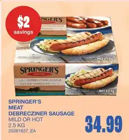Wholesale Club MEAT DEBRECZINER SAUSAGE offer